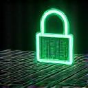 보안 및 개인정보 보호를 상징하는 현대적인 자물쇠 및 데이터 보호 아이콘